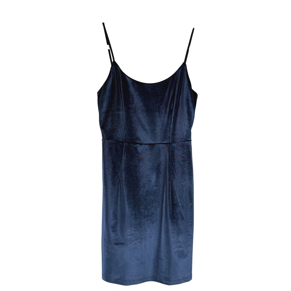 NEW NBD BROOK NIGHTFALL Velvet Mini Dress Sleeveless Crisscross REVOLVE WOMEN XS - Picture 2 of 10